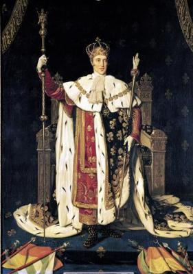 Jean-Auguste Dominique Ingres Portrait of the King Charles X of France in coronation robes